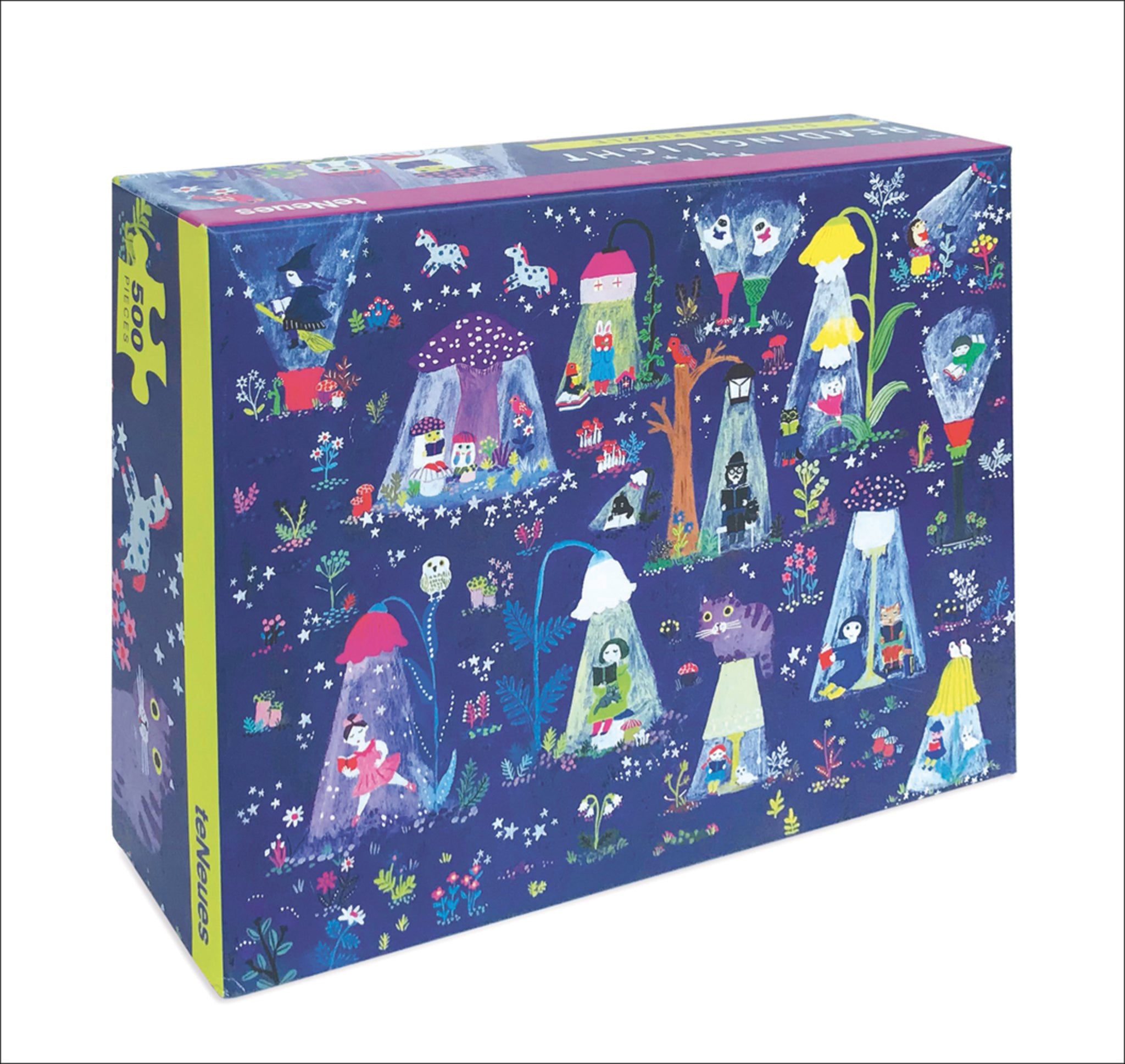 teNeues - Puzzle: Yumi Kitagishi, Reading Light, 500 Piece Puzzle, Full Color Artwork, Compact Box, 14 x 19 in, Childrens Illustration